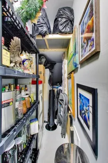a view of a storage room