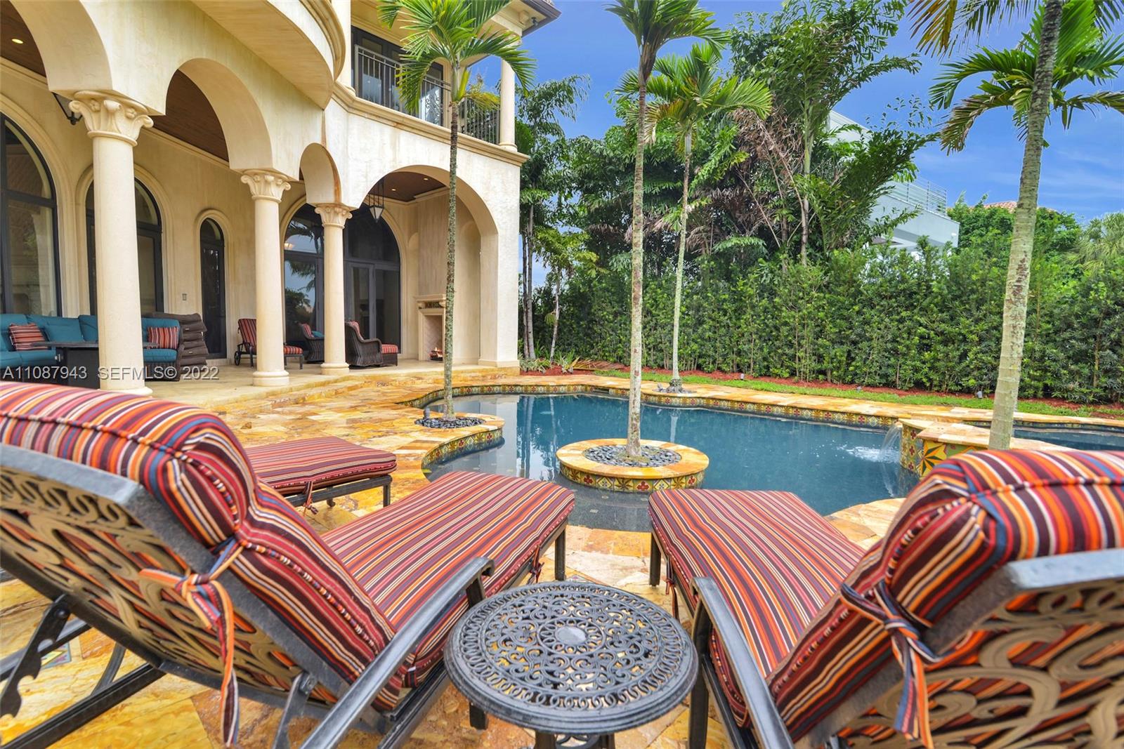 17828 Scarsdale Way Boca Raton, FL 33496 - Photo 89 of 100 a view of a patio with swimming pool table and chairs