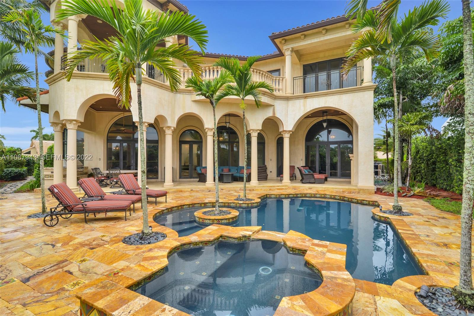 17828 Scarsdale Way Boca Raton, FL 33496 - Photo 90 of 100 a view of a house with swimming pool and sitting area