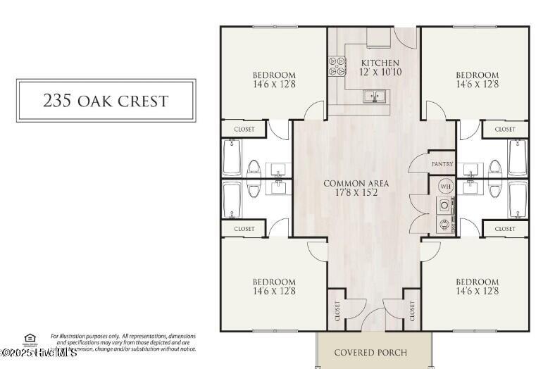 235 Oakcrest Drive Wilmington, NC 28403 - Photo 28 of 28 Floor plan