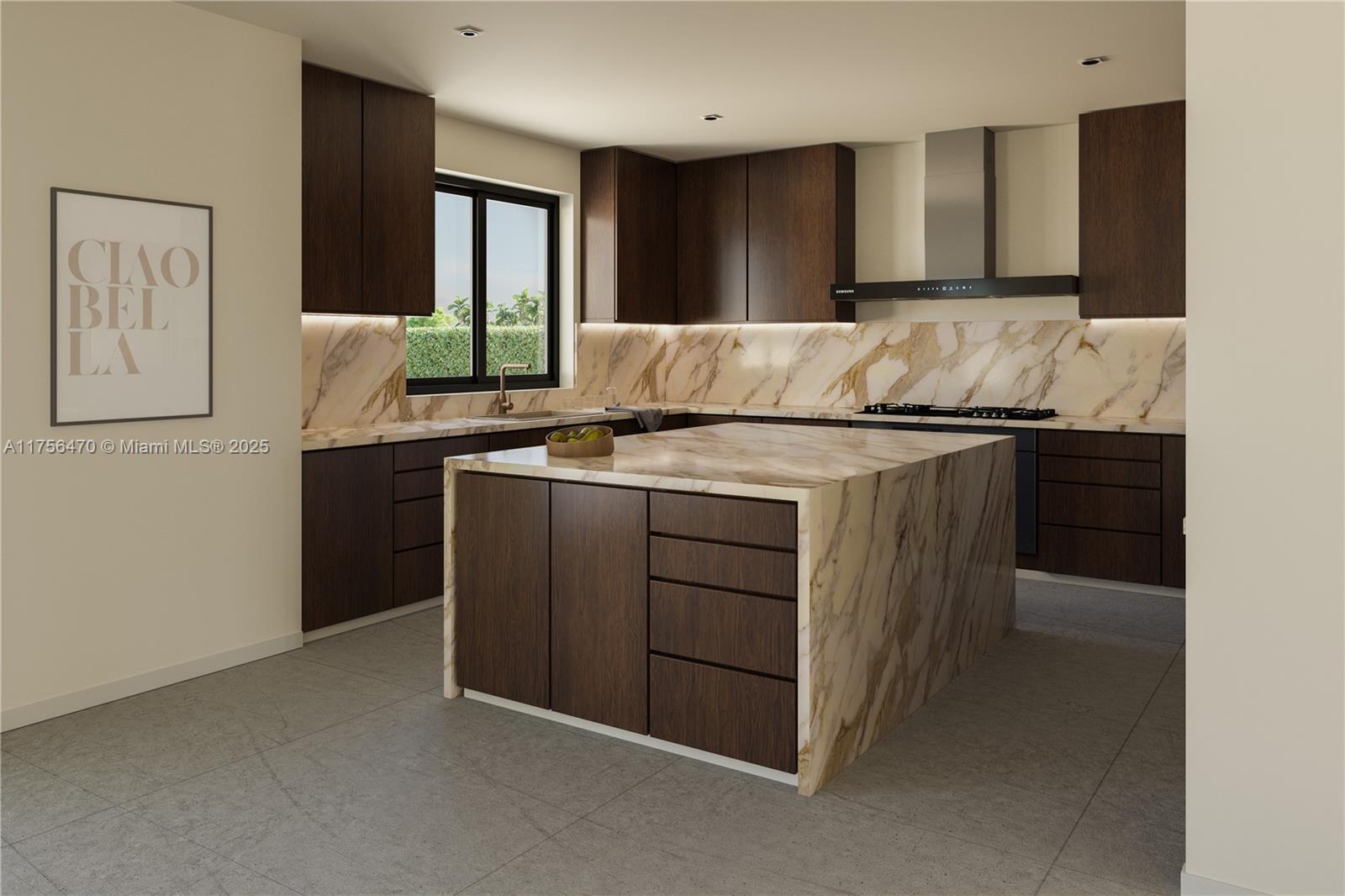 2725 Southwest 65th Avenue Miami, FL 33155 - Photo 2 of 4 a kitchen with stainless steel appliances granite countertop a stove a sink and a refrigerator