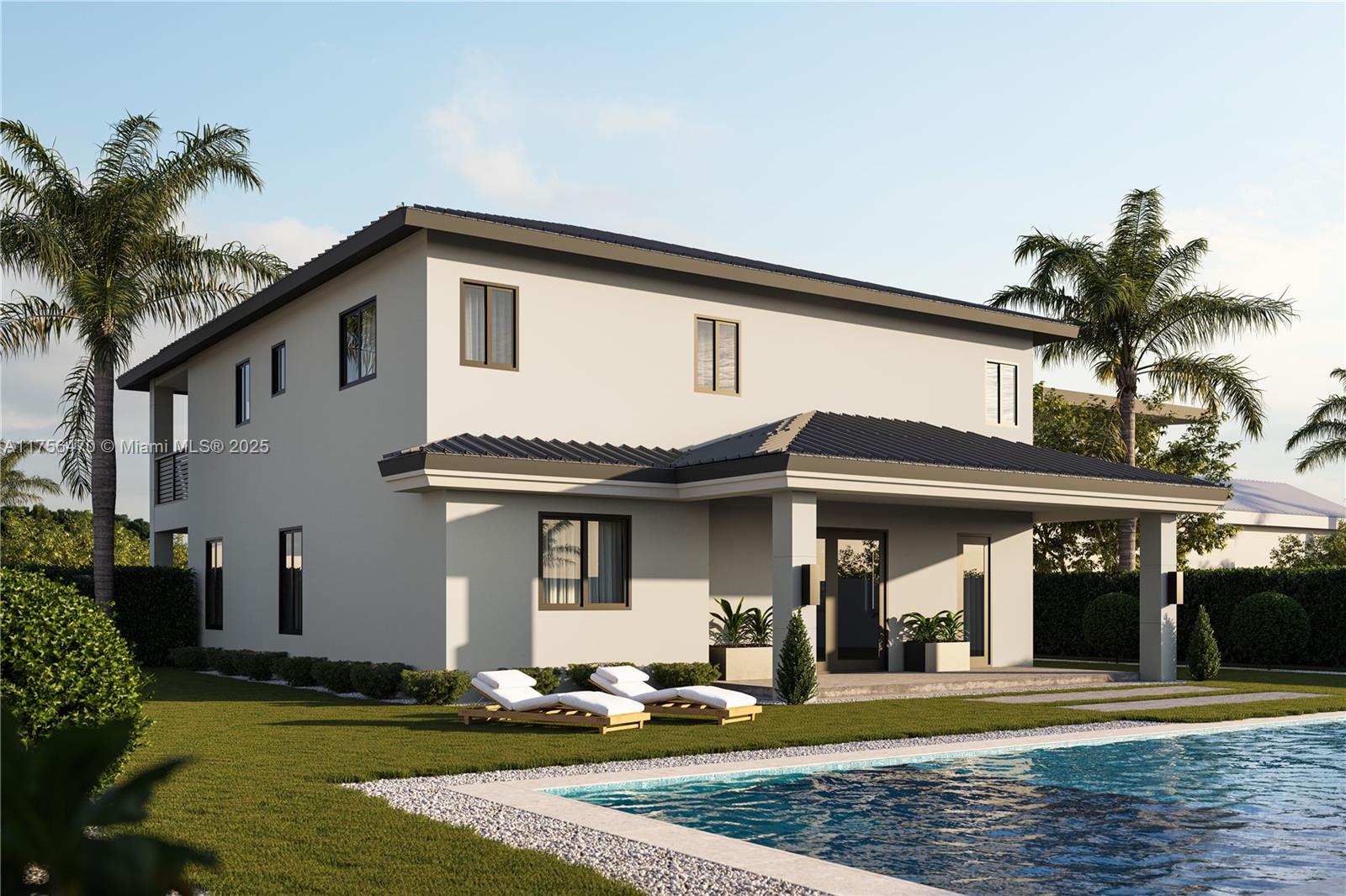 2725 Southwest 65th Avenue Miami, FL 33155 - Photo 3 of 4 a front view of a house with garden