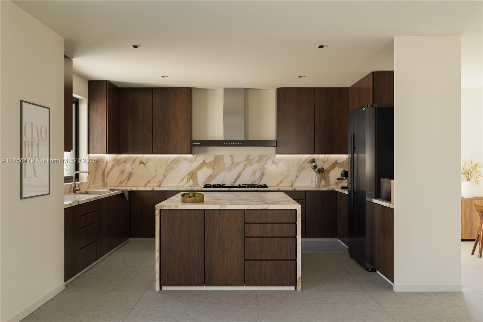 2725 Southwest 65th Avenue Miami, FL 33155 - Photo 4 of 4 a kitchen with stainless steel appliances granite countertop a refrigerator and a stove