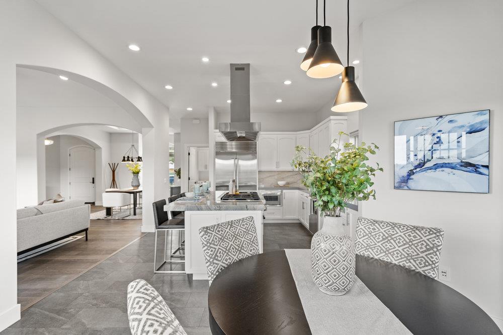 40 Indy Circle Soquel, CA 95073 - Photo 22 of 65 a living room with furniture and a chandelier