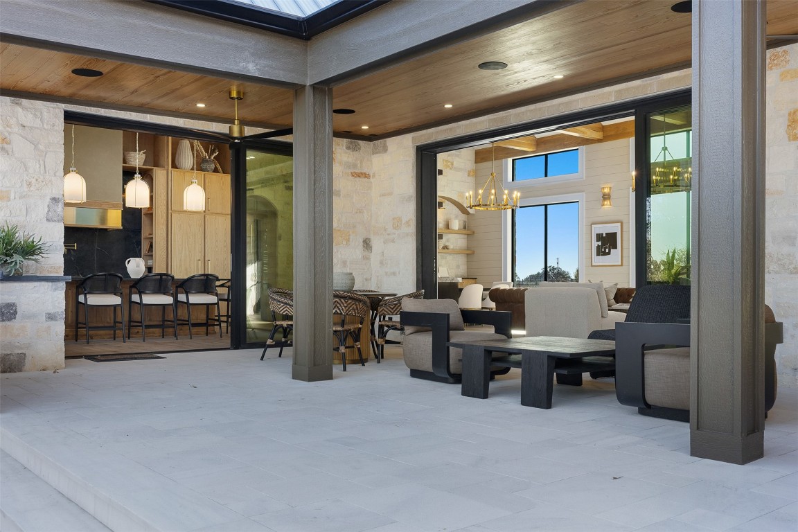 226 Hackemack Road Round Top, TX 78954 - Photo 11 of 50 a view of a livingroom with furniture and a large window