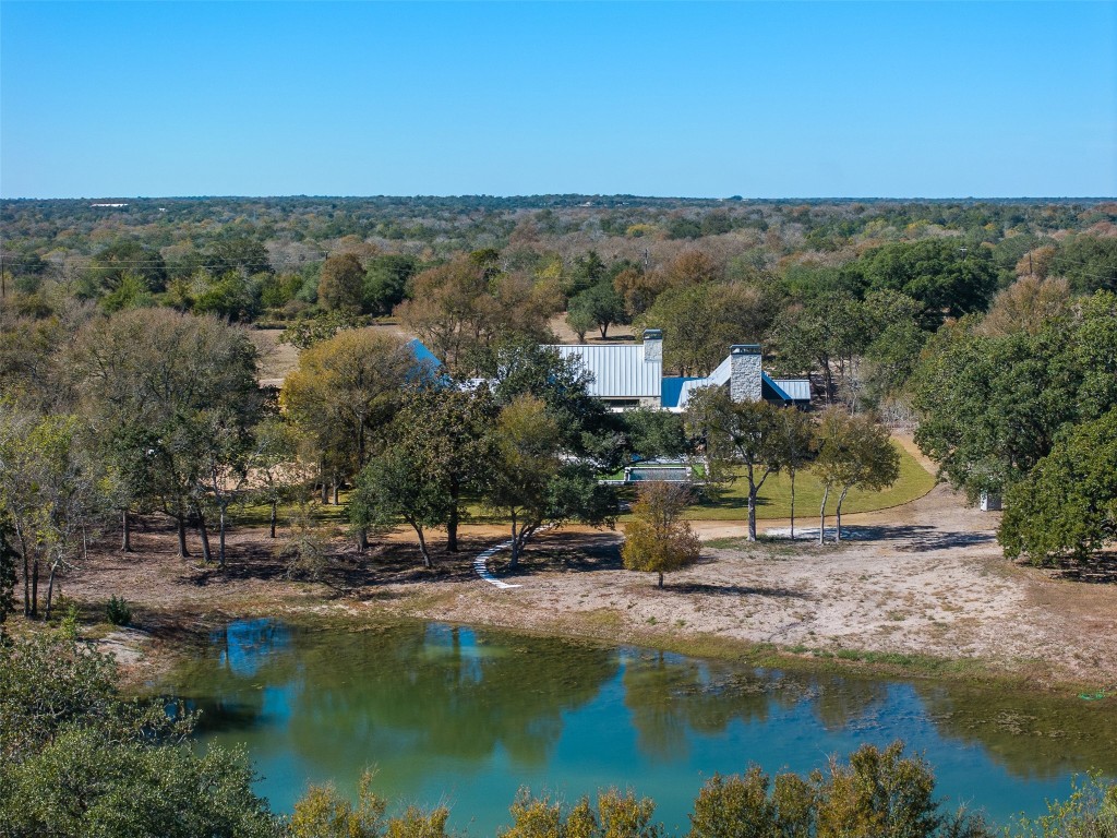 226 Hackemack Road Round Top, TX 78954 - Photo 50 of 50 a view of a lake with houses