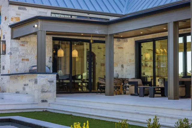 a view of a entryway door of the house