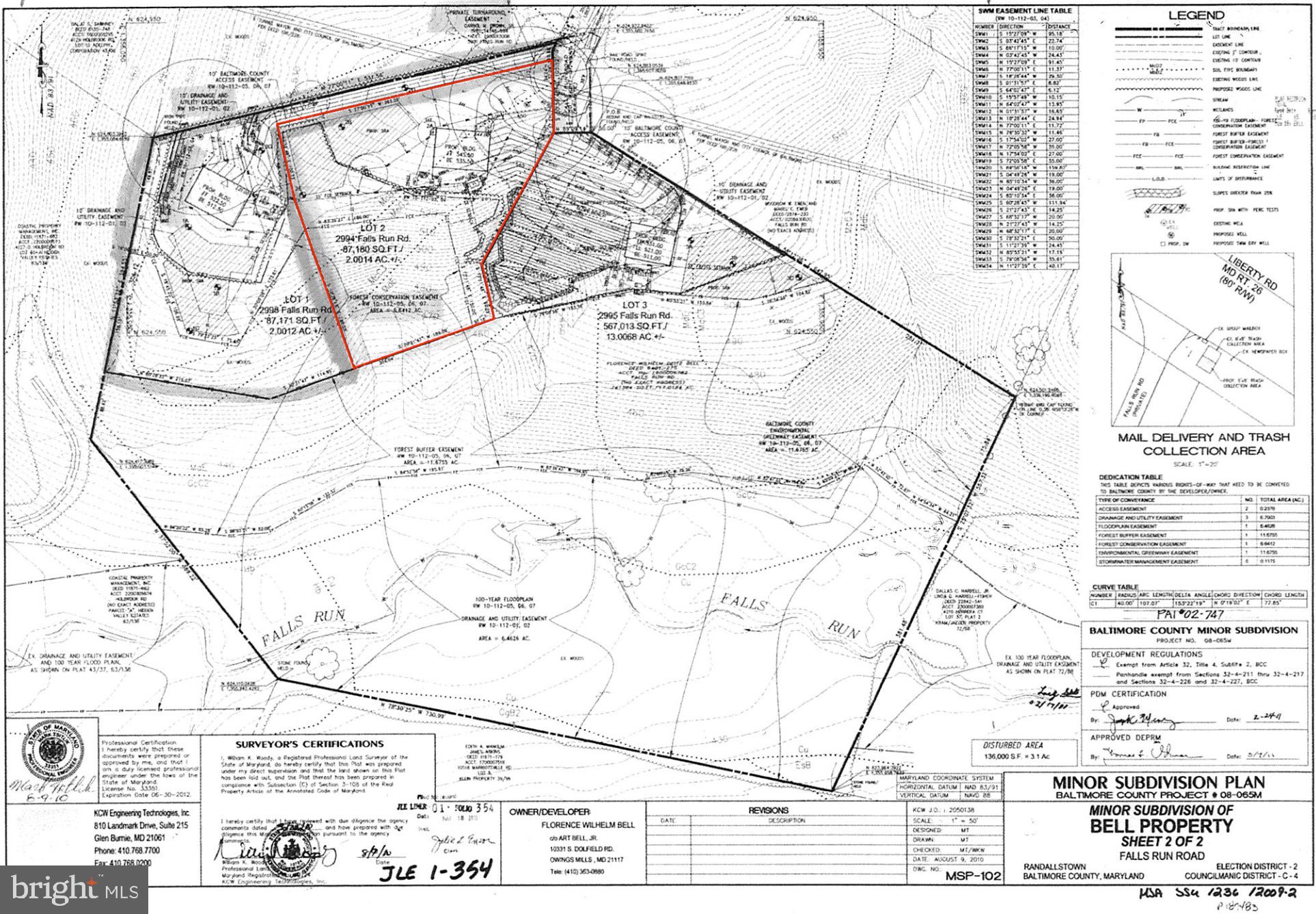 2994 Falls Run Road Randallstown, MD 21133 - Photo 11 of 12 Survey Map