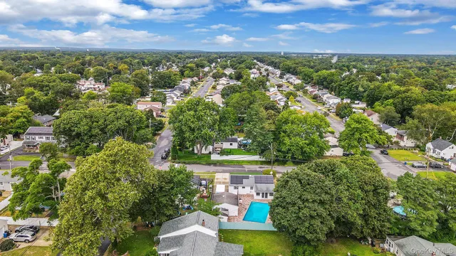 a view of a city with tall buildings