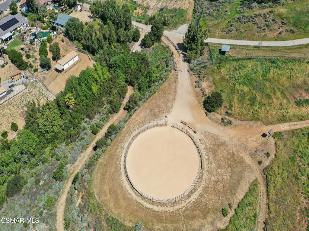 1590 Meander Drive Simi Valley, CA 93065 - Photo 55 of 57 an aerial view of a house with a yard and lake view