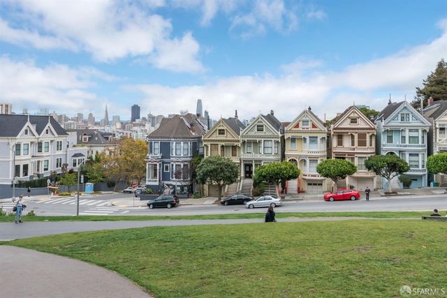 a front view of a building with garden