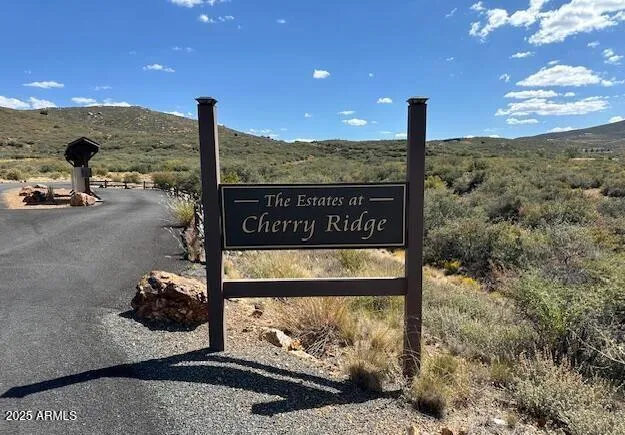 a view of a sky from a yard