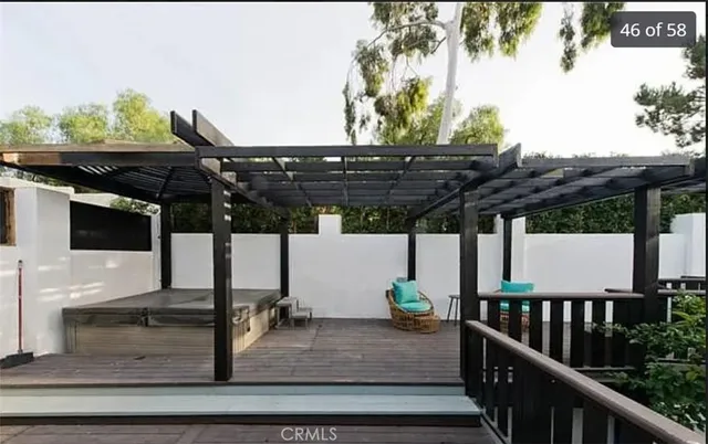 a view of wooden floor with staircase