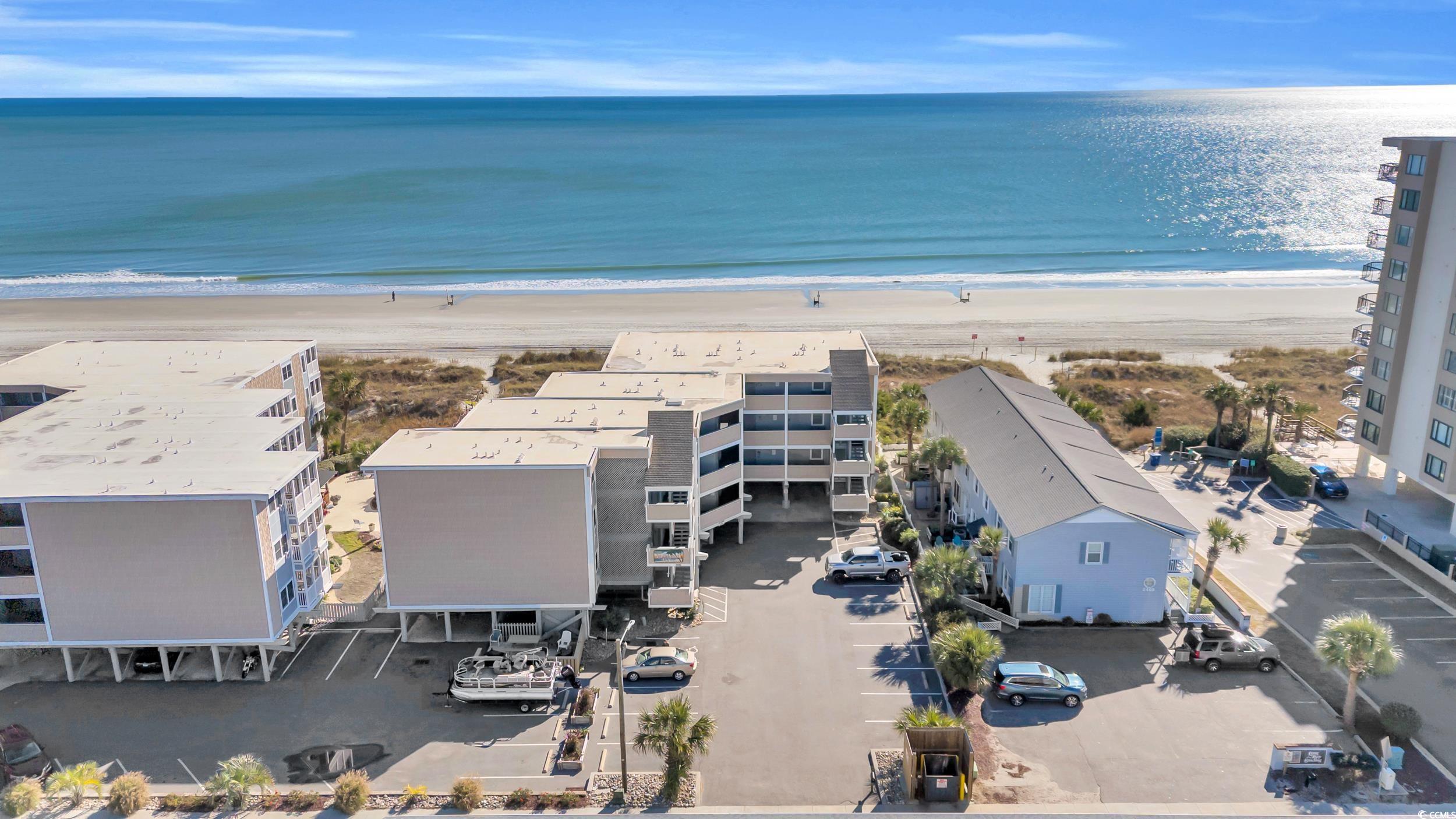 2405 South Ocean Boulevard, Unit 306 North Myrtle Beach, SC 29582 - Photo 28 of 37 Bird's eye view featuring a view of the beach and