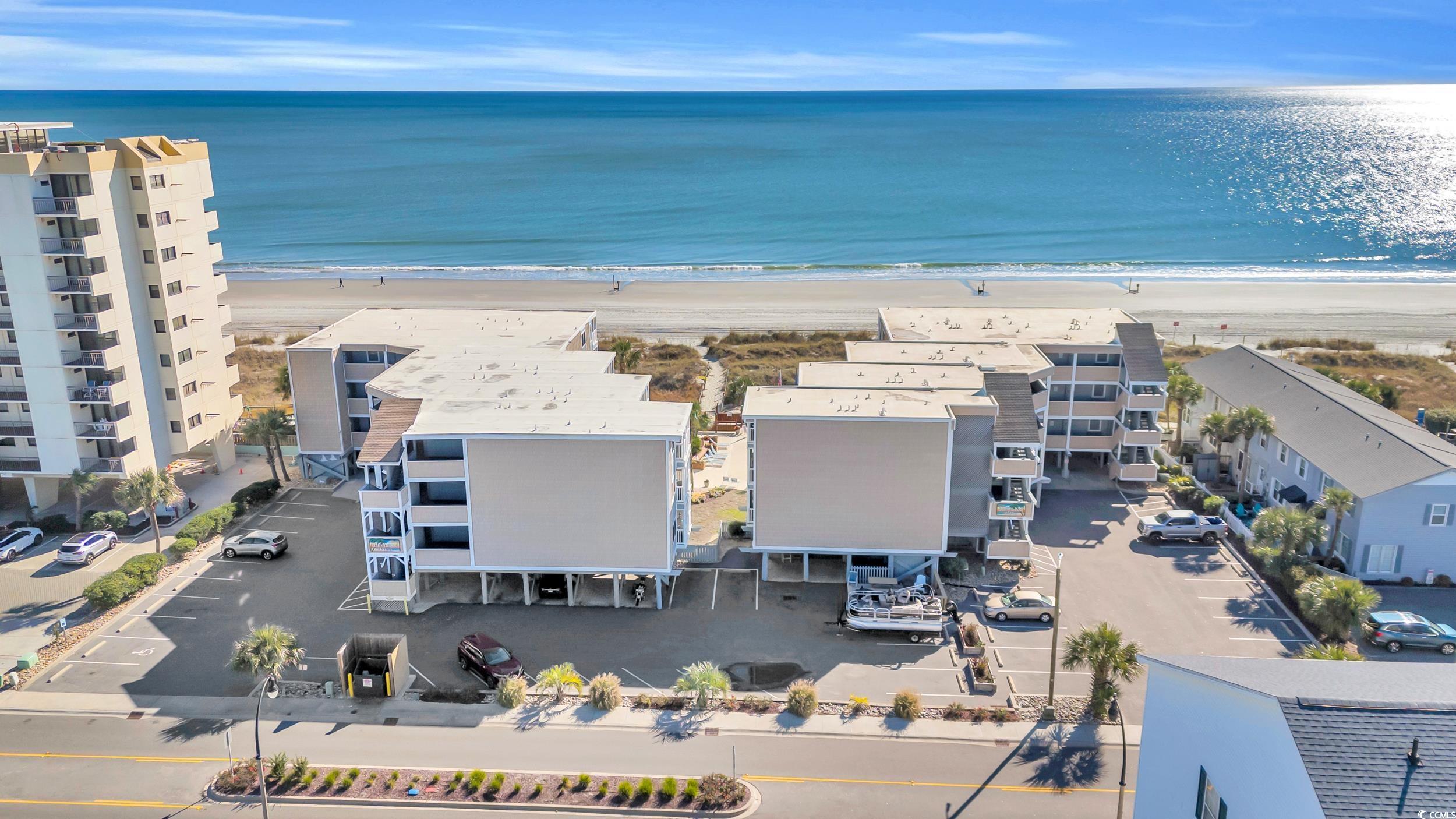 2405 South Ocean Boulevard, Unit 306 North Myrtle Beach, SC 29582 - Photo 29 of 37 Drone / aerial view featuring a view of the beach
