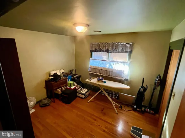 a room with gym equipment