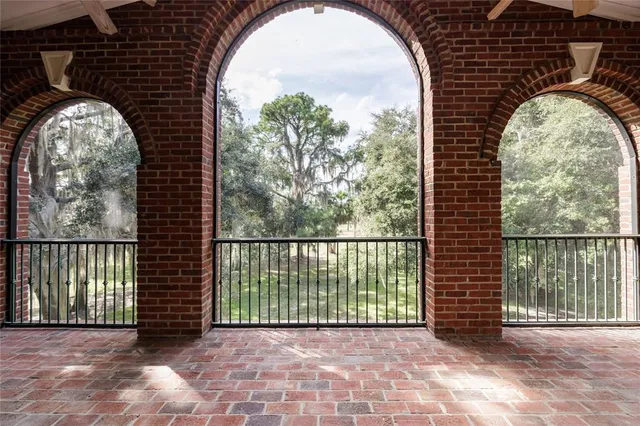 a view of a room with a porch