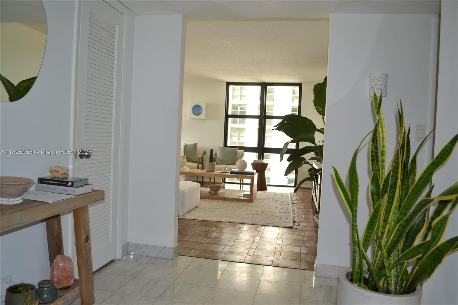 1111 Crandon Boulevard, Unit C402 Key Biscayne, FL 33149 - Photo 18 of 32 a living room with furniture and a potted plant