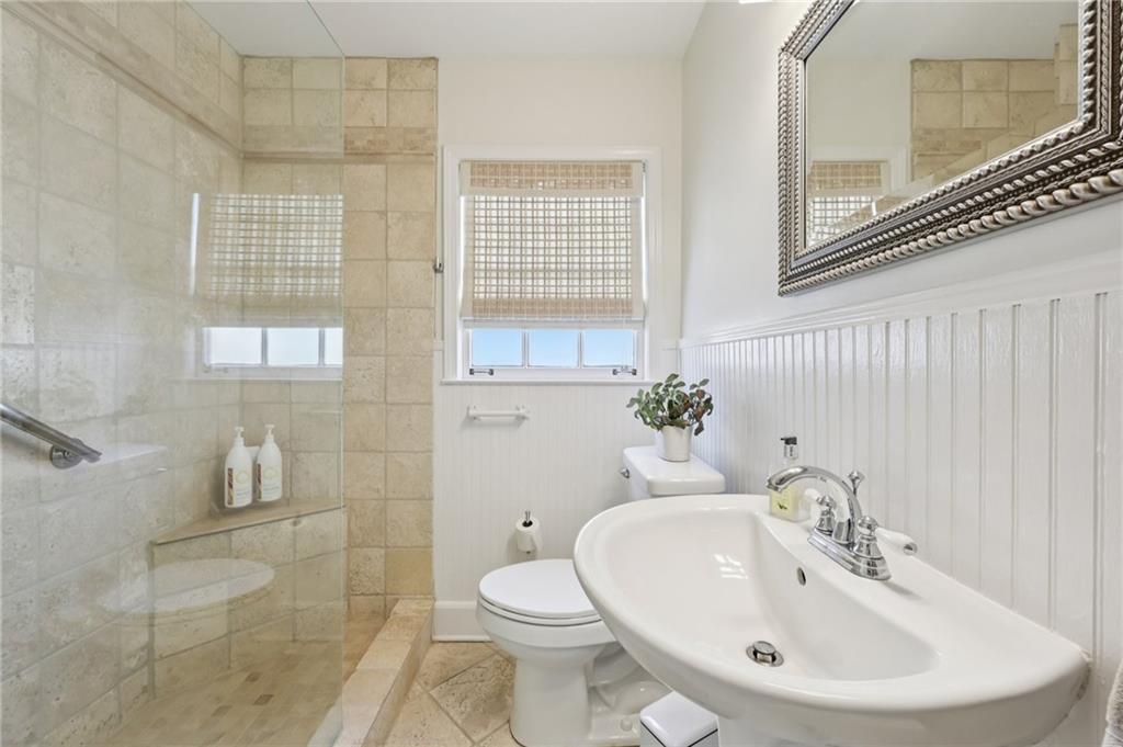 101 Dartmouth Avenue Avondale Estates, GA 30002 - Photo 20 of 53 a bathroom with a sink a toilet and shower