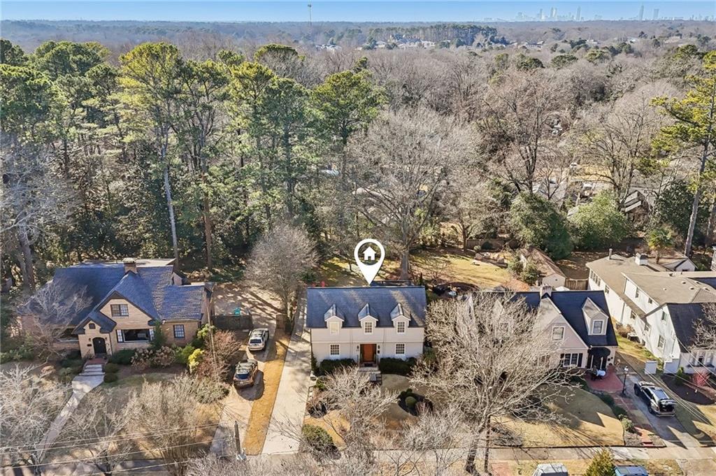 101 Dartmouth Avenue Avondale Estates, GA 30002 - Photo 43 of 53 an aerial view of a house with a yard