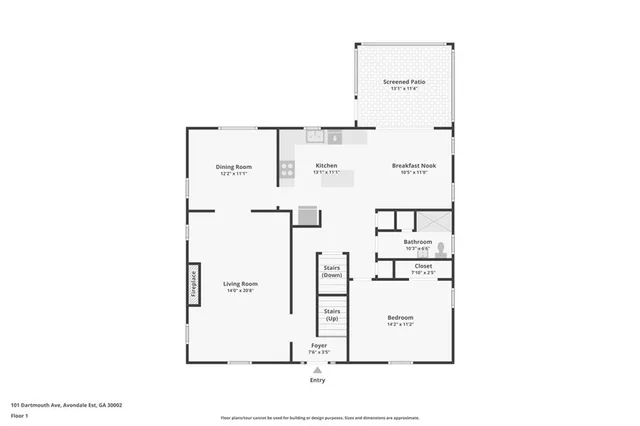 $850,000 | 101 Dartmouth Avenue, Avondale Estates, GA 30002