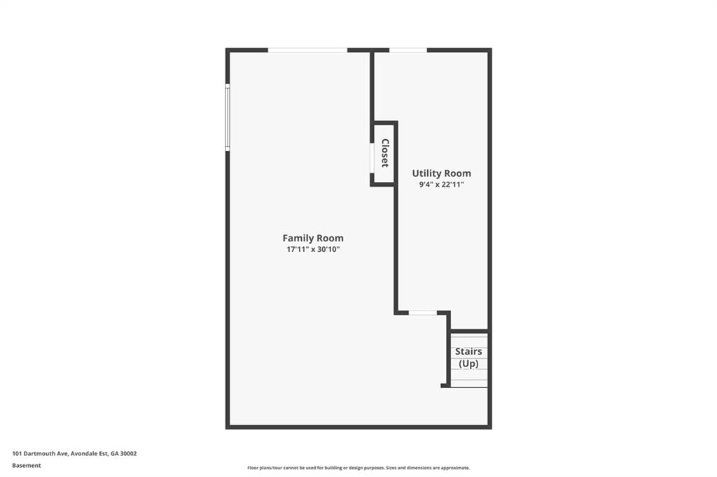 101 Dartmouth Avenue Avondale Estates, GA 30002 - Photo 47 of 53 a picture of a floor plan
