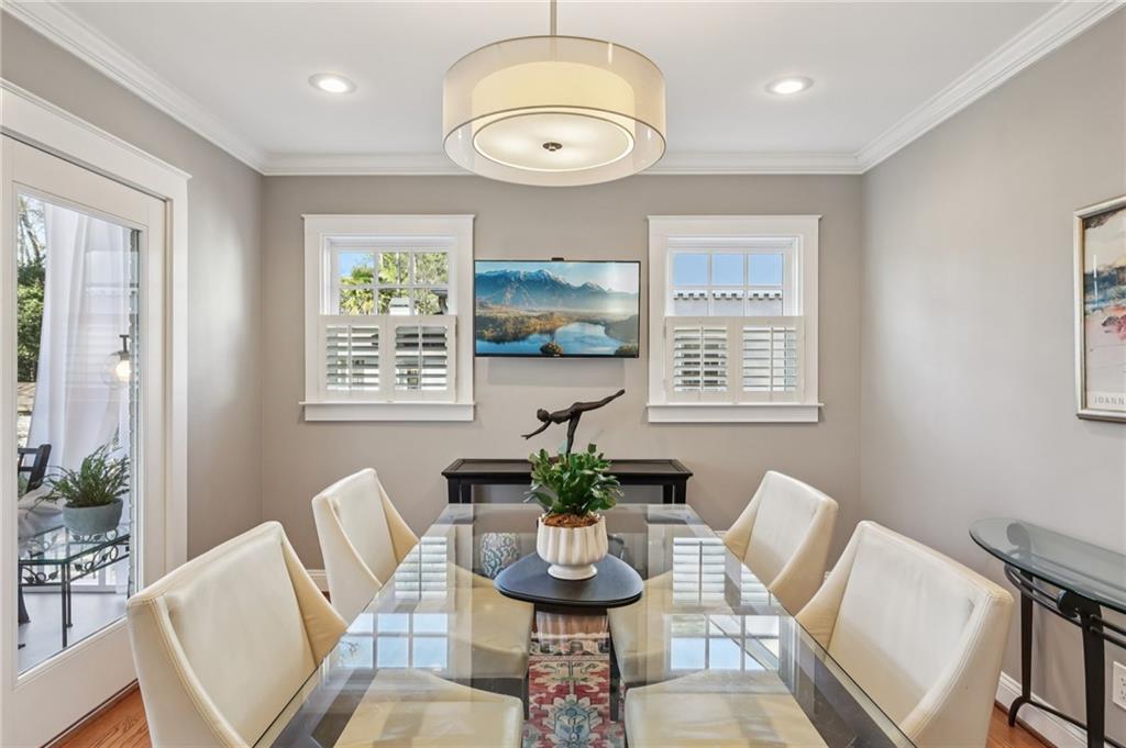 101 Dartmouth Avenue Avondale Estates, GA 30002 - Photo 10 of 53 a view of a dining room with furniture window and outside view