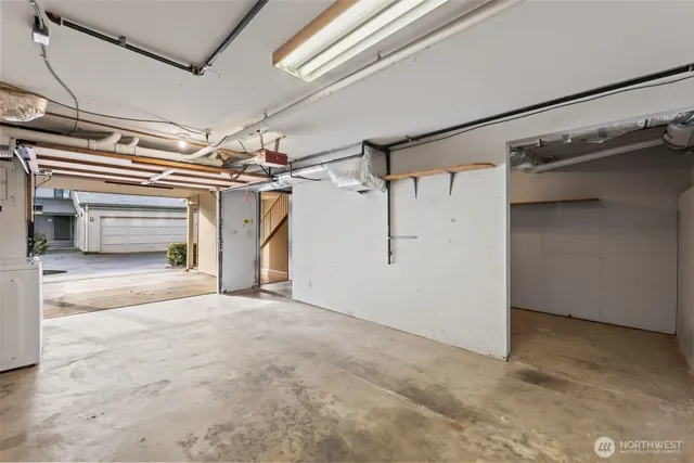 a view of a lake with outdoor space