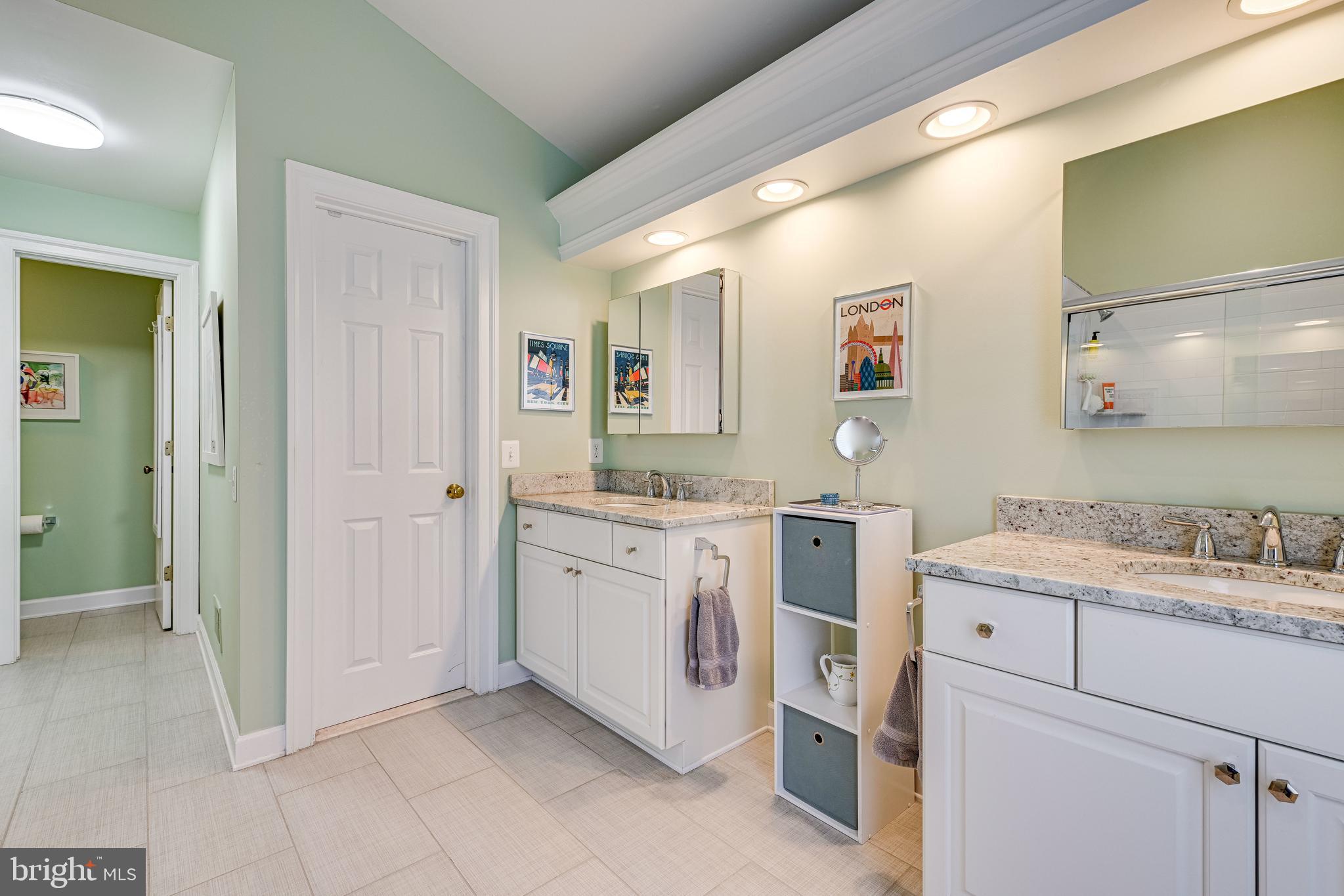 9728 Hidden Valley Road Vienna, VA 22181 - Photo 22 of 56 Primary Ba. remodelled in 2016 w/heated tile floor