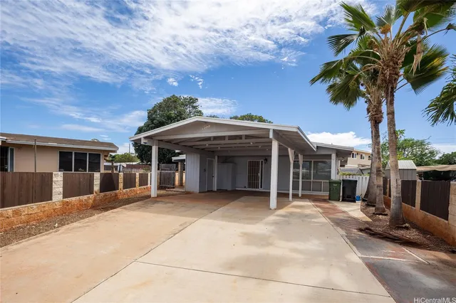 a view of a house with a patio