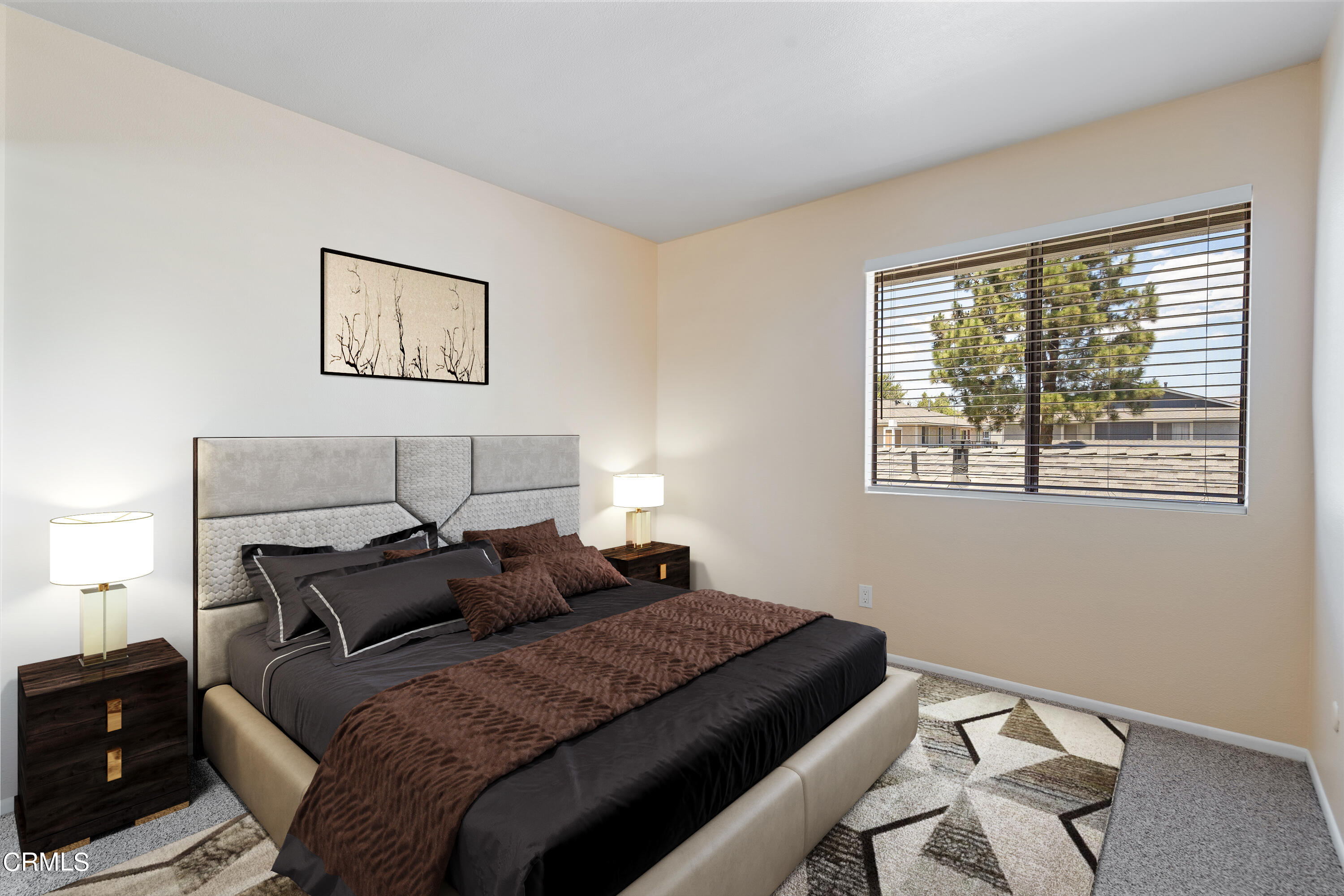 510 Spring Road, Unit 118 Moorpark, CA 93021 - Photo 14 of 24 a bedroom with a bed and a window