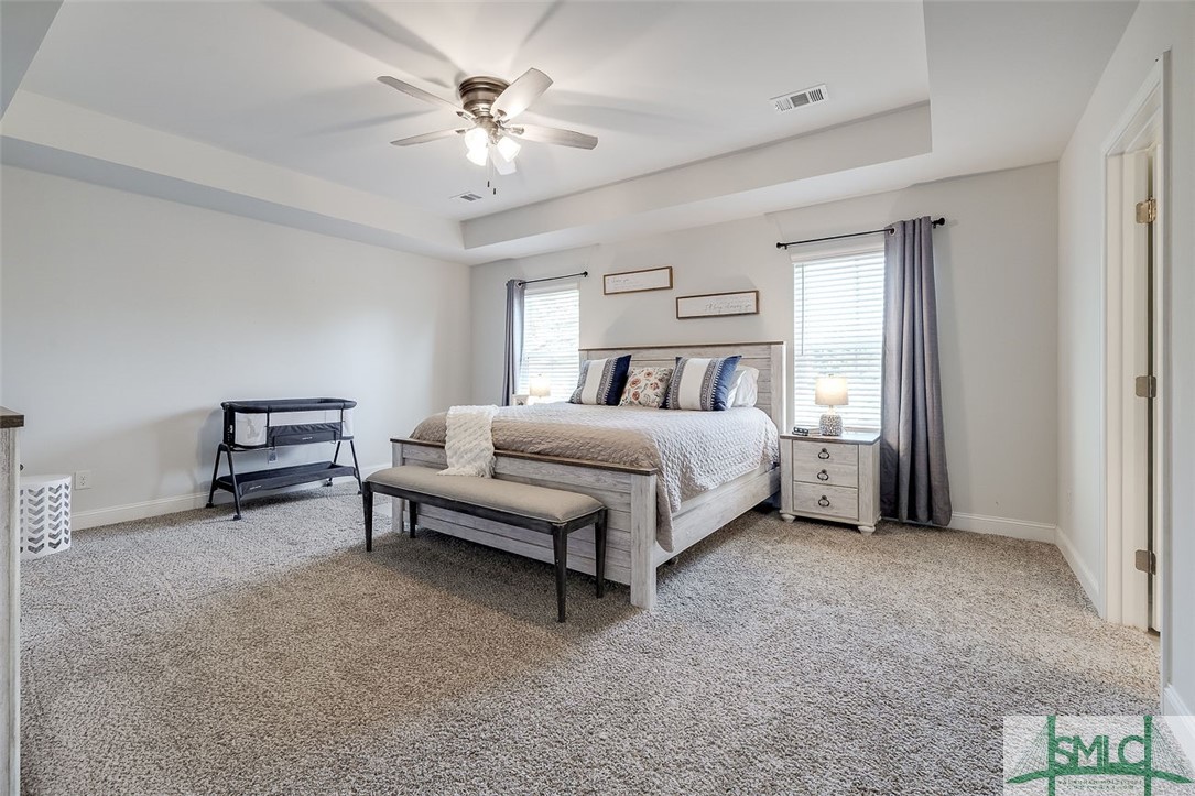 55 Saddlebrush Road Ellabell, GA 31308 - Photo 31 of 50 Primary bedroom suite with tray ceiling