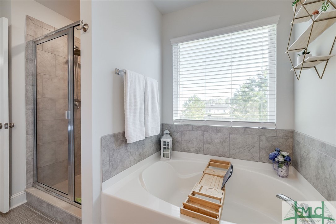55 Saddlebrush Road Ellabell, GA 31308 - Photo 35 of 50 Separate tile shower and soaking tub