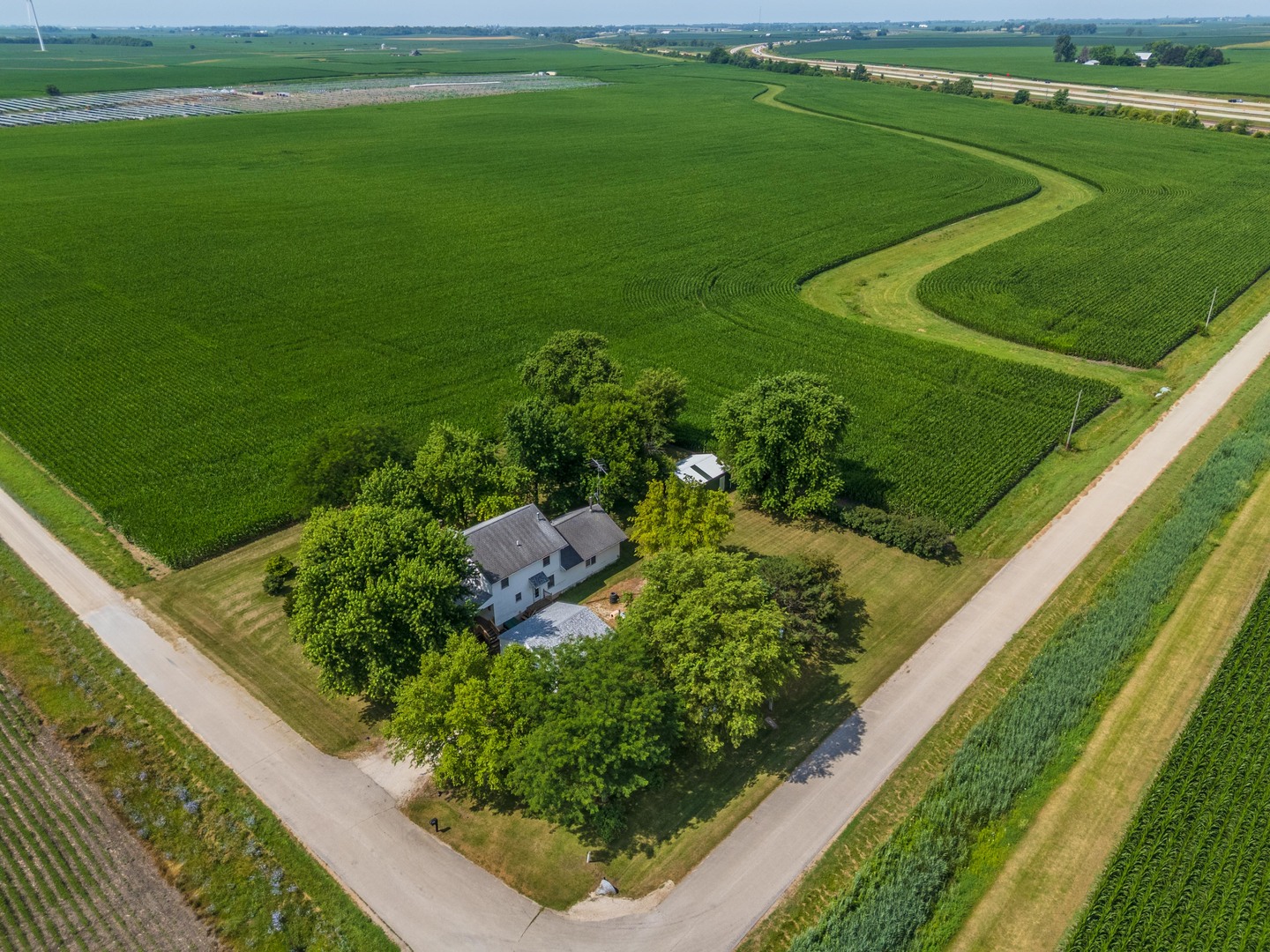 22998 East 2800 N Road Odell, IL 60460 - Photo 2 of 46 a view of a garden from a balcony