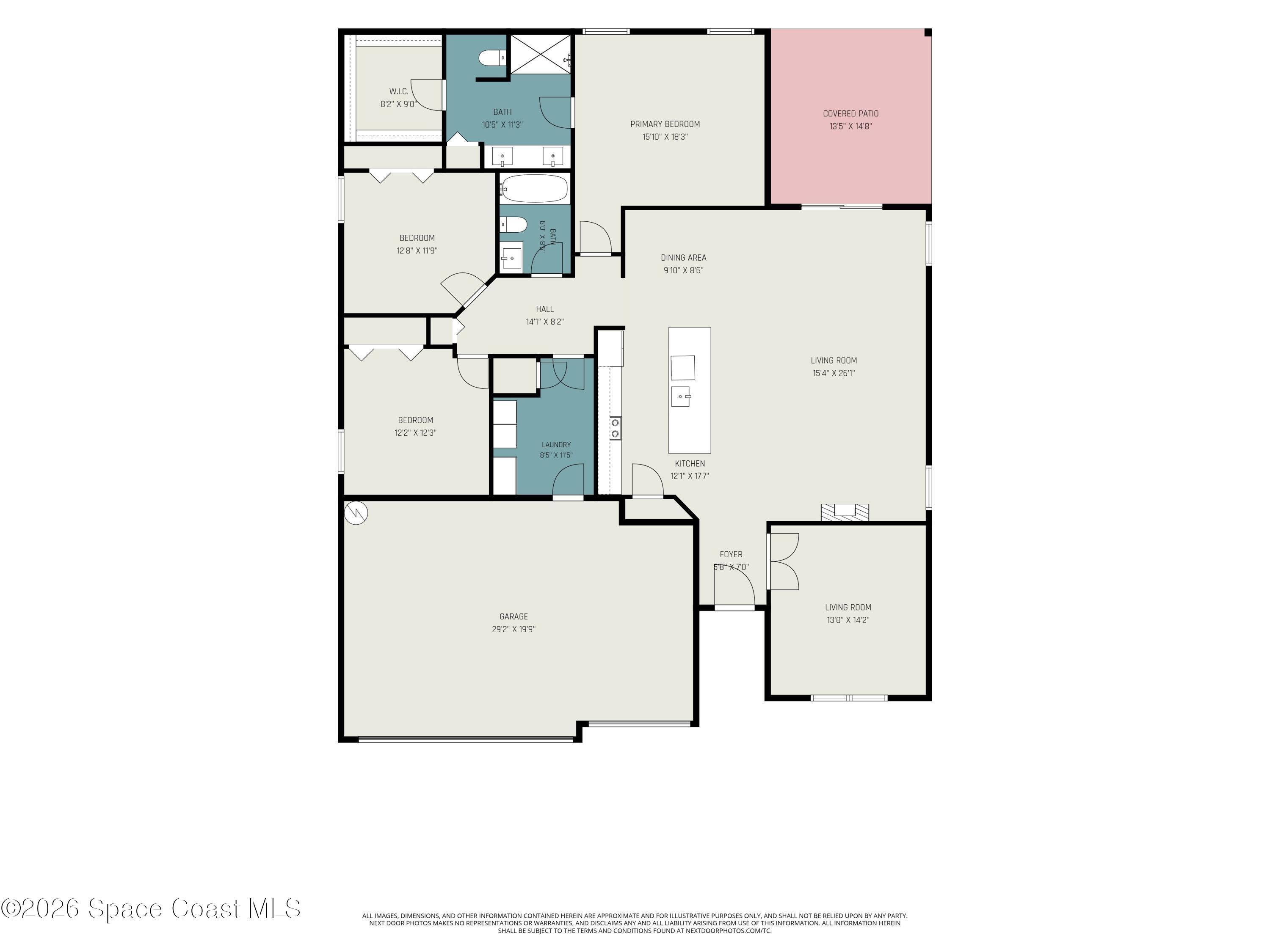 1030 Grapefruit Road Southeast Palm Bay, FL 32909 - Photo 28 of 28 Floor Plan