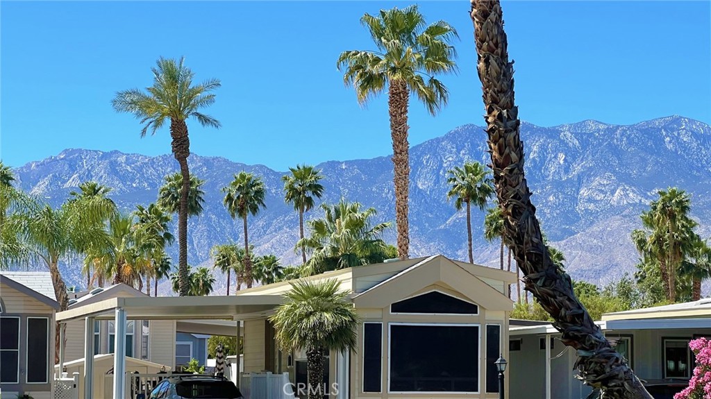 69801 Ramon Road, Unit 57 Cathedral City, CA 92234 - Photo 46 of 47 a front view of a house with a palm tree