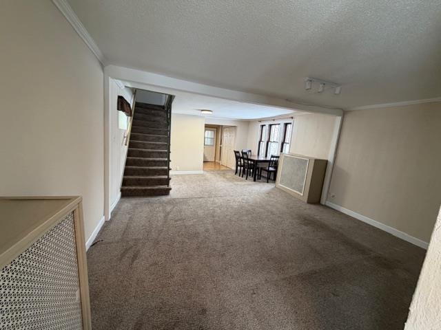 824 12th Street North Virginia, MN 55792 - Photo 14 of 34 Carpeted empty room with ornamental molding and a textured ceiling