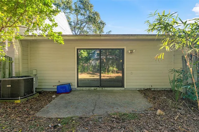 a backyard of a house