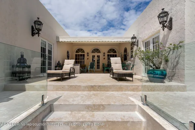 a view of lobby with furniture