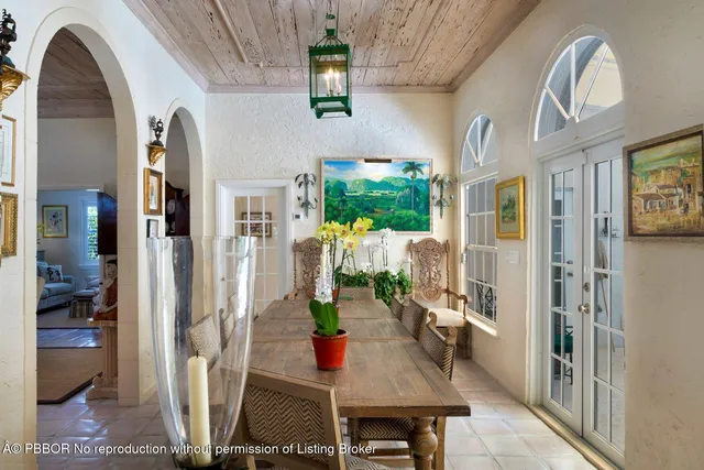 a view of living room and dining room