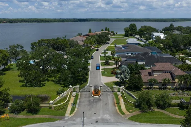 an aerial view of multiple houses with outdoor space