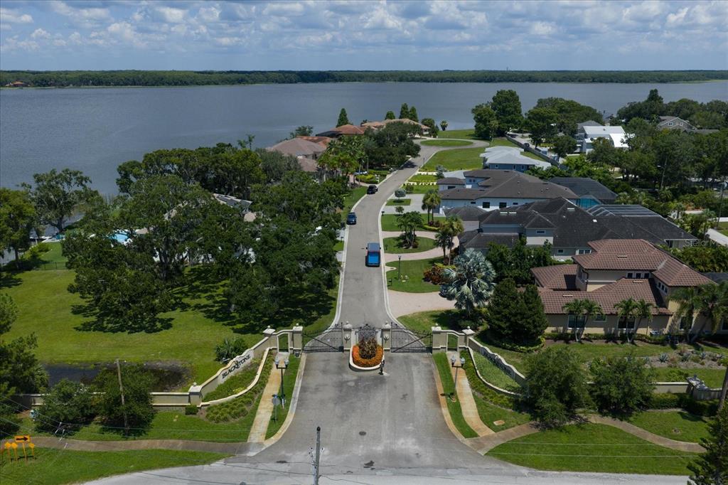 an aerial view of multiple houses with outdoor space