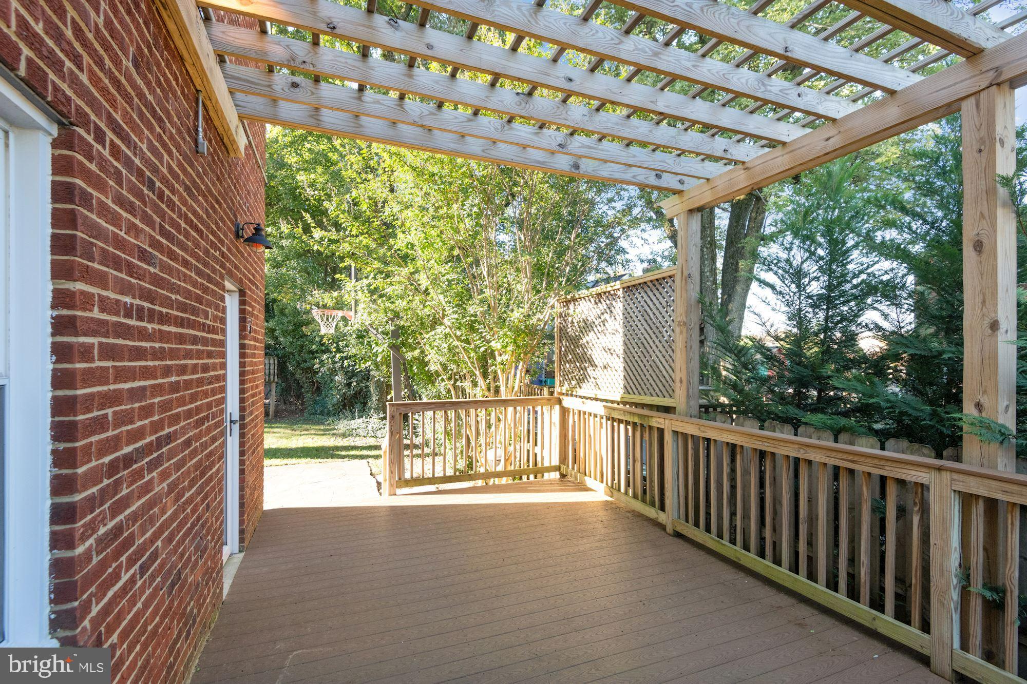 2610 Arvin Street Silver Spring, MD 20902 - Photo 31 of 38 Deck w/ pergola off kitchen.