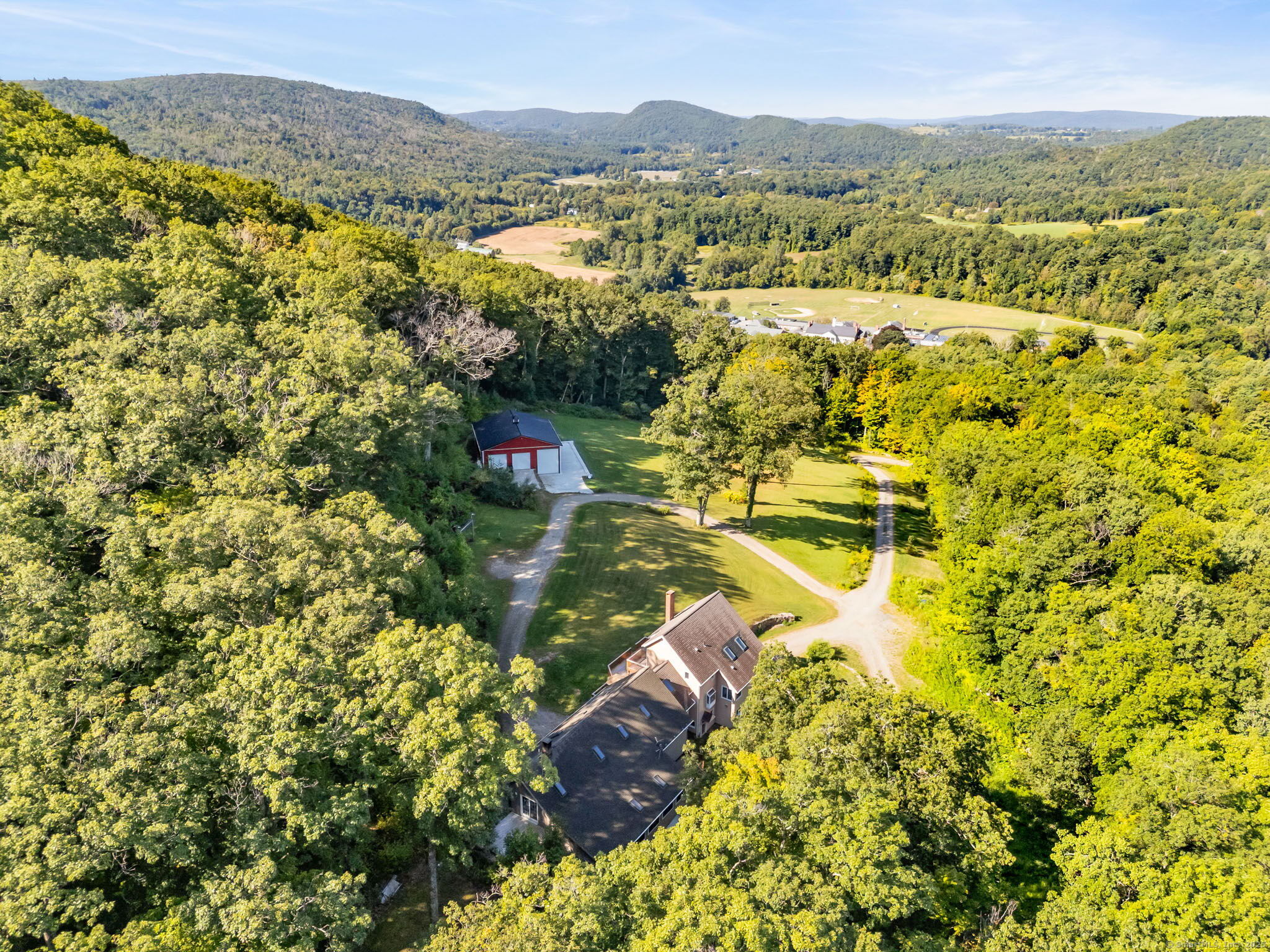 68 Johnson Road Canaan, CT 06031 - Photo 2 of 40 Aerial View towards Lime Rock Park Race Track