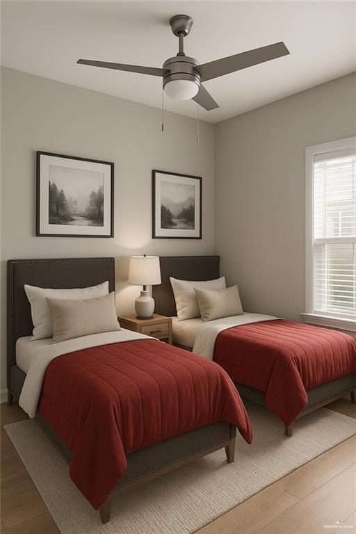 602 Mountain Road, Unit 12A Mission, TX 78573 - Photo 7 of 9 a bedroom with two beds and painting on the wall