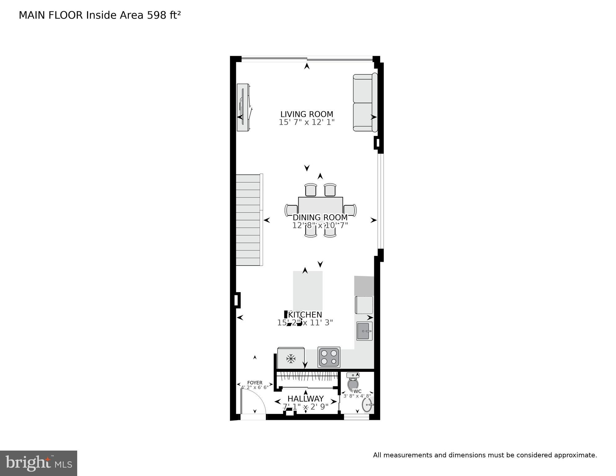 345 O Street Southwest Washington, DC 20024 - Photo 23 of 46 a picture of a floor plan