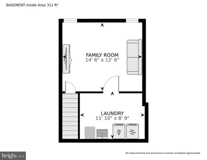 a picture of a bench in front of a door