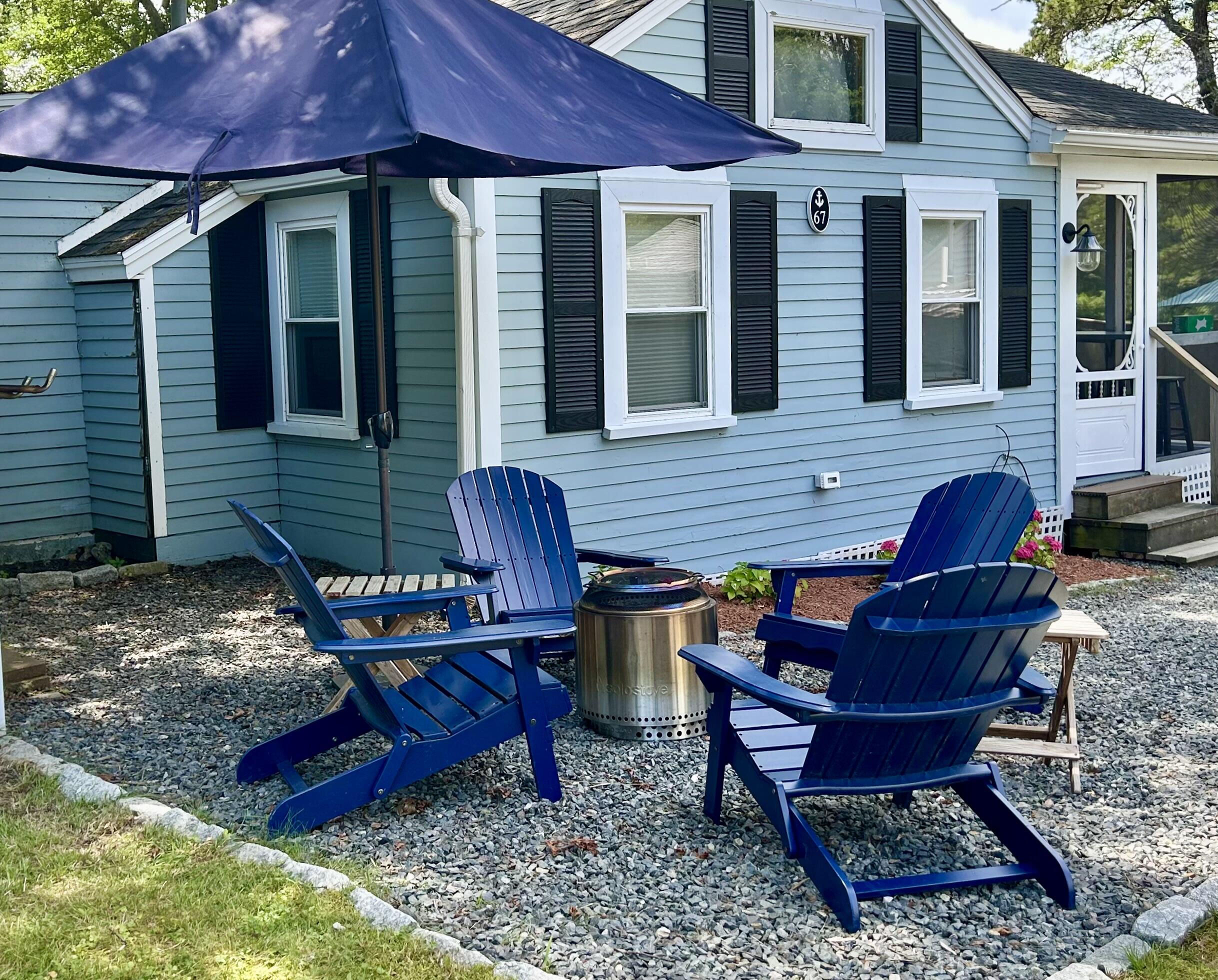 262 Old Wharf Road, Unit U67 Dennis Port, MA 02639 - Photo 2 of 54 a view of a two chairs in the patio