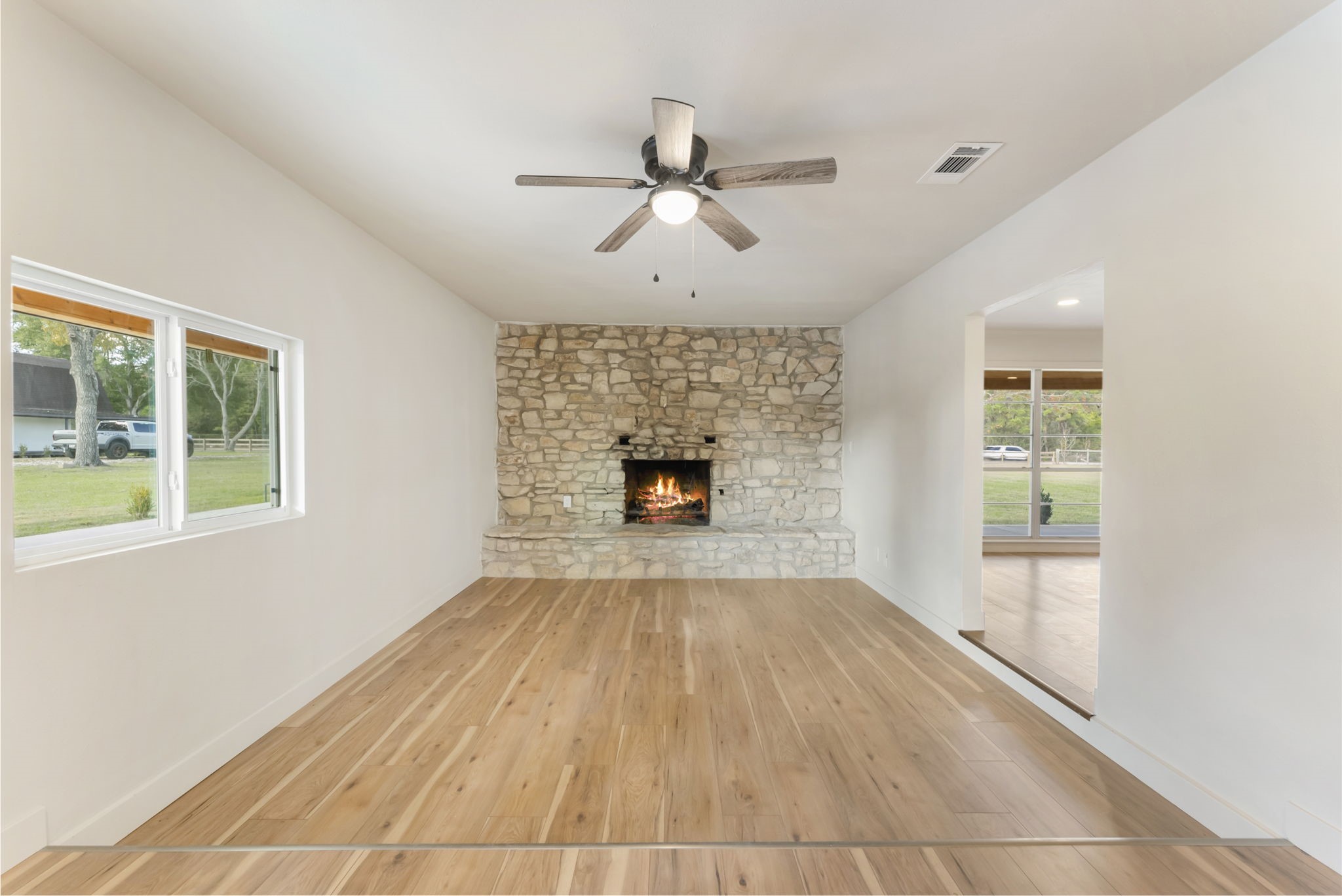 24521 Magnolia Road Hockley, TX 77447 - Photo 4 of 50 Family room adjacent to the kitchen and features a cozy fire place