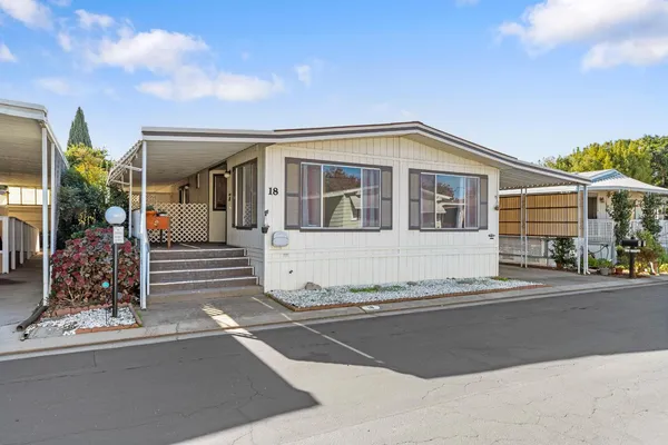 a front view of a house